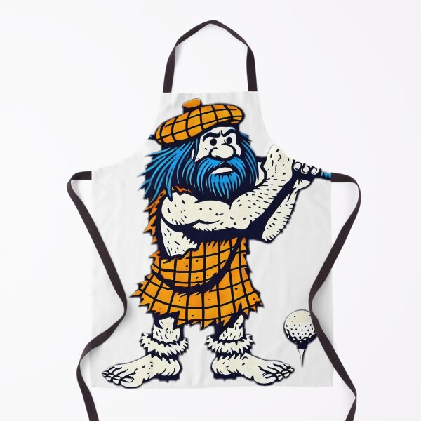 Item preview, Scottish caveman playing golf Sticker designed and sold by NCNGDESIGN.