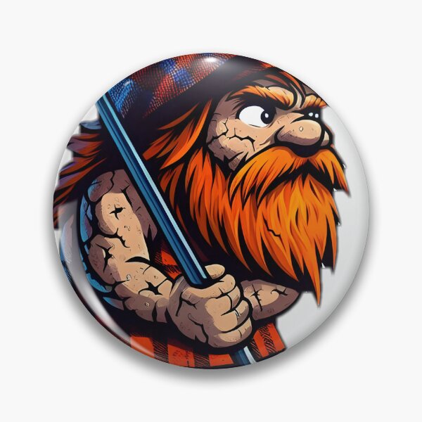 Item preview, Scottish caveman playing golf Sticker designed and sold by NCNGDESIGN.