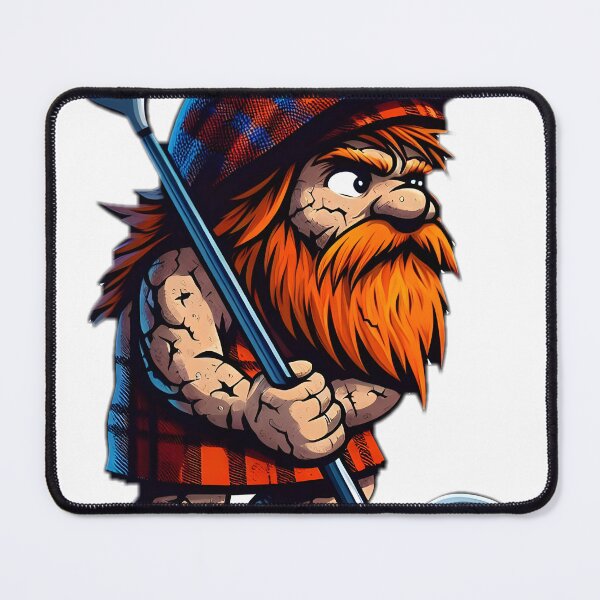 Item preview, Scottish caveman playing golf Sticker designed and sold by NCNGDESIGN.