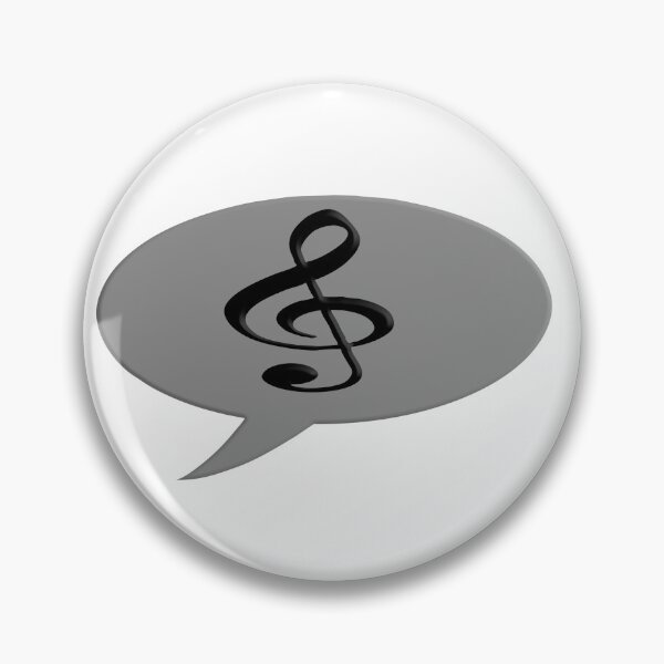 Item preview, Speech bubble with a g-clef symbol. designed and sold by funkyworm.