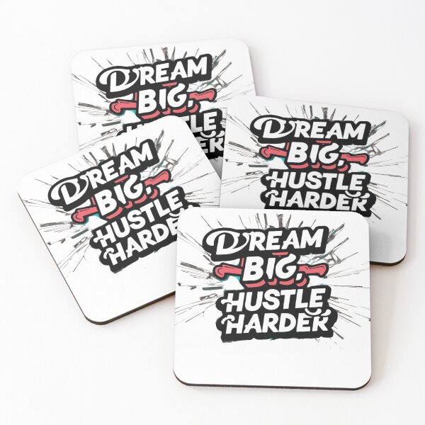 Item preview, Dream Big, Hustle Harder designed and sold by  Any Mood Designs.