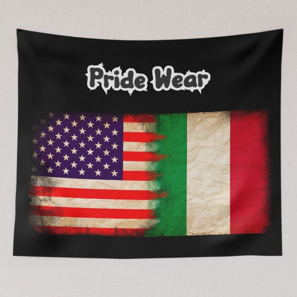 Item preview, US Flag and Italy Flag Pride Wear Design.  Italian Roots designed and sold by LovelyHappyGift.