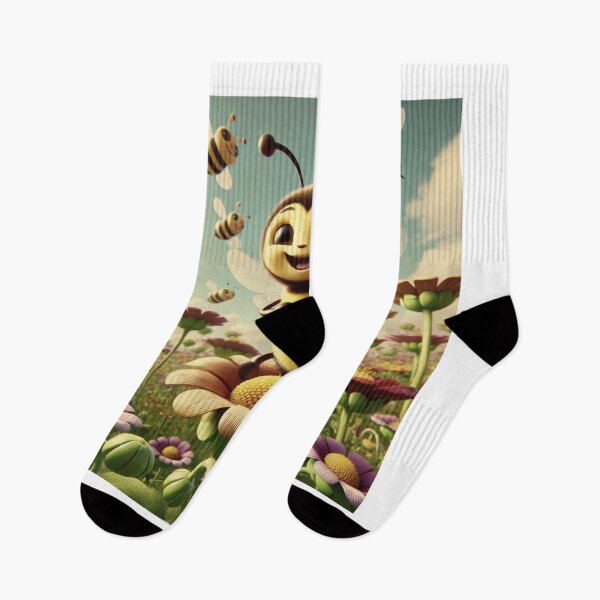 Item preview, Happy Bee on Daisy Flower - Cute Springtime Art designed and sold by choder61.