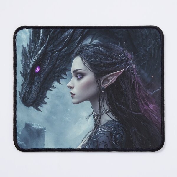 Item preview, Elara and Drakon: Guardians of Eldoria designed and sold by LemurianPortals.