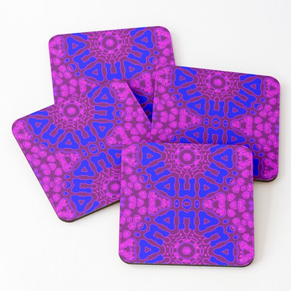Item preview, Modern Batik . Tribal Pattern . Bright Pink . Blue . #5 designed and sold by Artistic63.