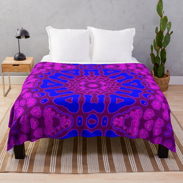 Item preview, Modern Batik . Tribal Pattern . Bright Pink . Blue . #5 designed and sold by Artistic63.