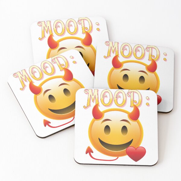 Item preview, MOOD : devilish emoji in love designed and sold by JonathanP514.