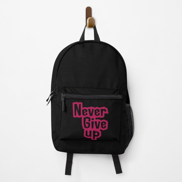 Item preview, Never Give Up - Motivational Black & Pink Design,funny, gifts, you, designed and sold by Ewelina Niemiec.