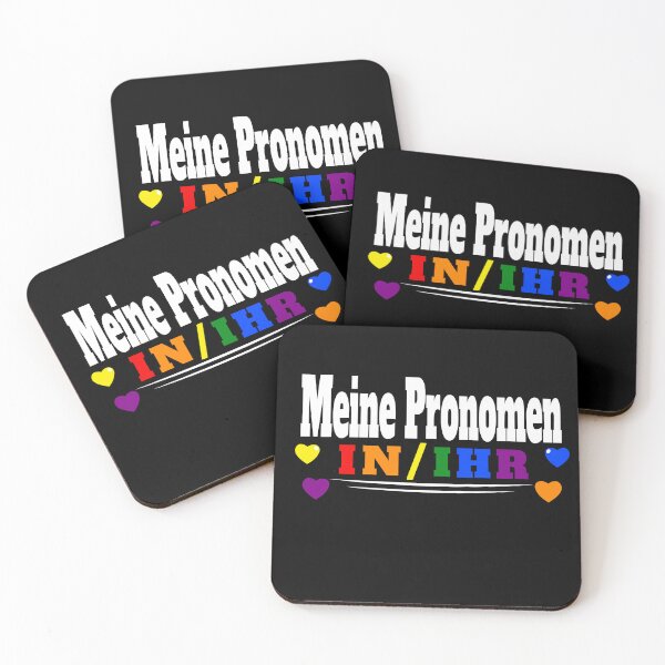 Item preview, My pronouns in/her lgbtq malle tshirt designed and sold by LayersDesign.