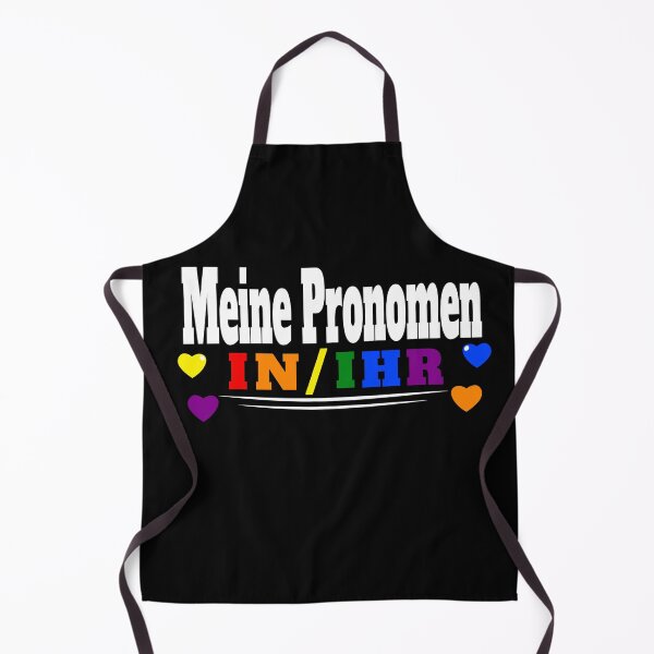 Item preview, My pronouns in/her lgbtq malle tshirt designed and sold by LayersDesign.