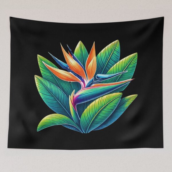 Item preview, Bird of Paradise Flower (Strelitzia reginae) designed and sold by Myra365Art.