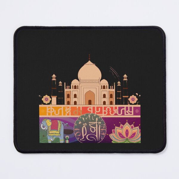 Item preview, India Welcomes Flag Map Tadż Mahal, Bollywood, Ganges designed and sold by AnimalsDH305.