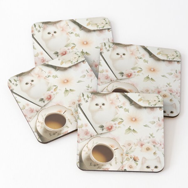 Item preview, Charming Afternoon: Cats, Florals & Tea designed and sold by CharlotteLacson.