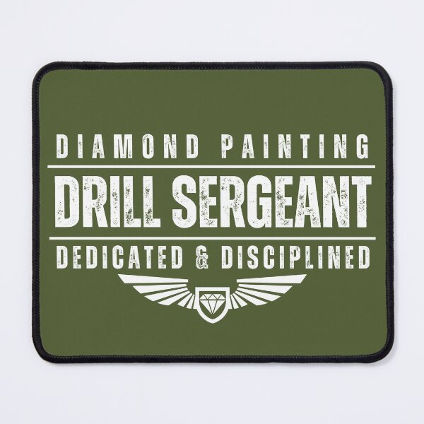 Item preview, Diamond Painting Drill Sergeant – White Print  designed and sold by DPingBirdie.