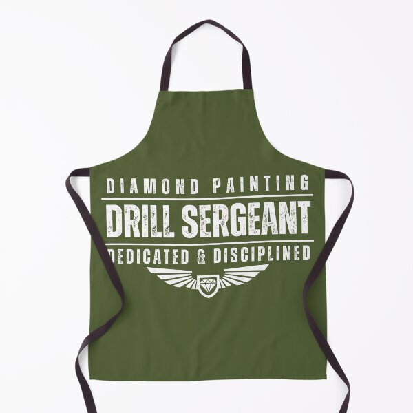 Item preview, Diamond Painting Drill Sergeant – White Print designed and sold by DPingBirdie.