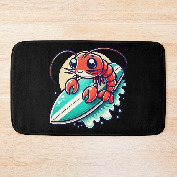 Item preview, Shrimp Surfer Kawaii Summer designed and sold by TomFrontierArt.