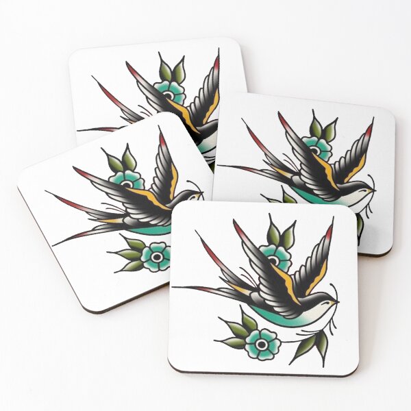 Item preview, Old school tattoo swallow design designed and sold by emanscorfna.