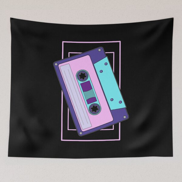 Item preview, Timeless Songs | Retro Cyberpunk Music Tape Cassette designed and sold by ObsidianDaz.