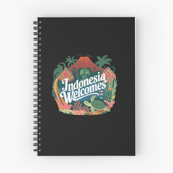 Item preview, Indonesia Welcomes Flag Map Bali, Jakarta, Borneo, designed and sold by AnimalsDH305.