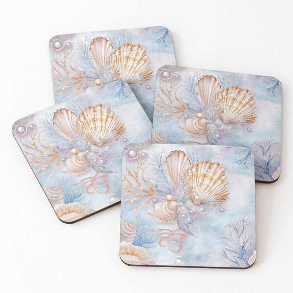 Item preview, Mermaid’s Treasure: Pastel Shells & Pearls designed and sold by CharlotteLacson.