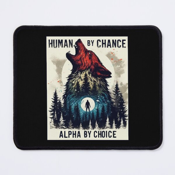 Item preview, Human By Chance Alpha By Choice Retro Vintage designed and sold by TomFrontierArt.