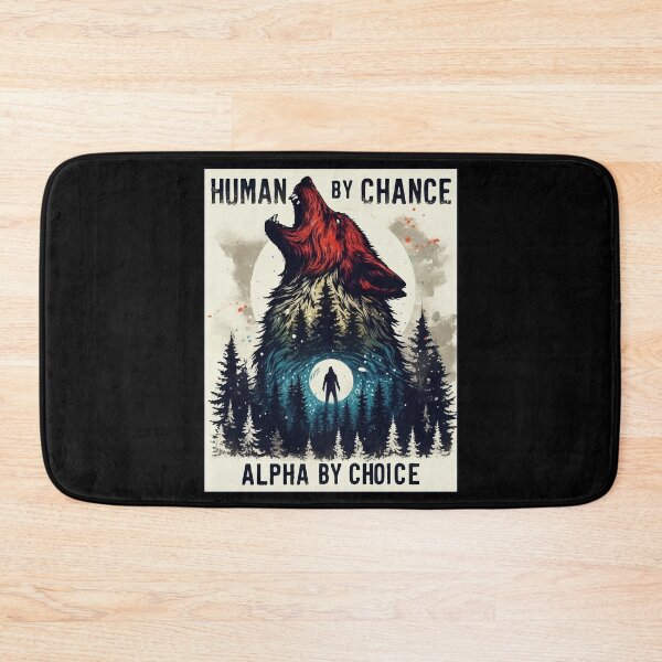 Item preview, Human By Chance Alpha By Choice Retro Vintage designed and sold by TomFrontierArt.