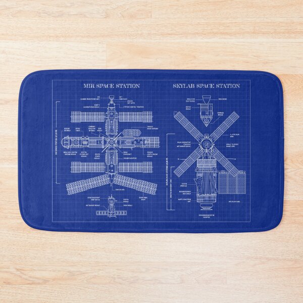 Item preview, Mir and Skylab Space Stations (Blueprint) designed and sold by BGALAXY.