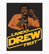 Lando Drew First Photographic Print