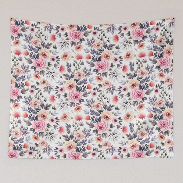 Item preview, Loose blush watercolor romantic floral rose pattern  designed and sold by art-tee-ua.