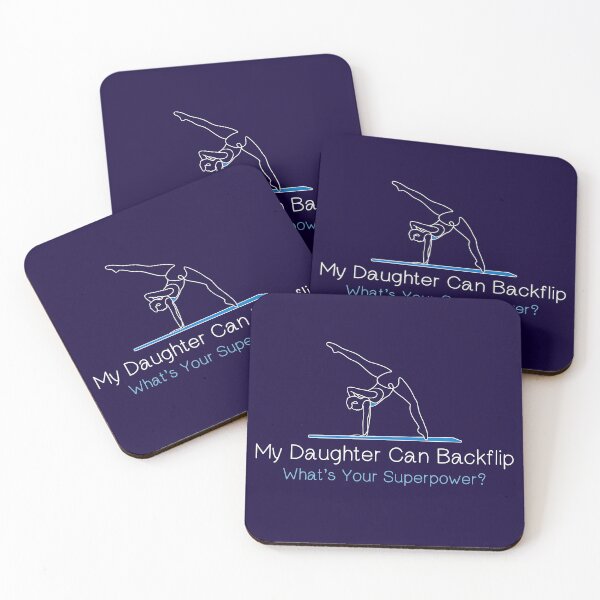 Item preview, My Daughter Can Backflip What’s Your Superpower? Funny gifts for gymnastic dad designed and sold by MikeKart.