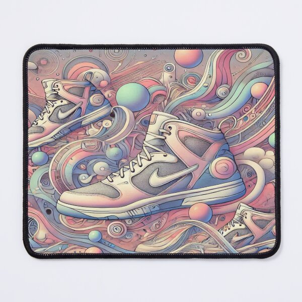Item preview, Futuristic Surreal Sneakers - Moebius Sci-Fi Pastel Pattern designed and sold by Imaginarium of Chaos falcon88 .