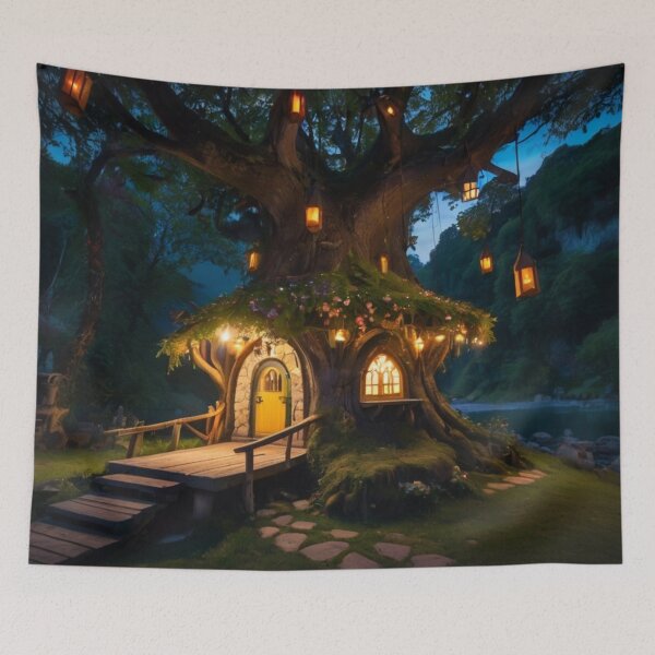 Item preview, Twilight Glow of the Fairy Tale Treehouse designed and sold by BlareBlare.