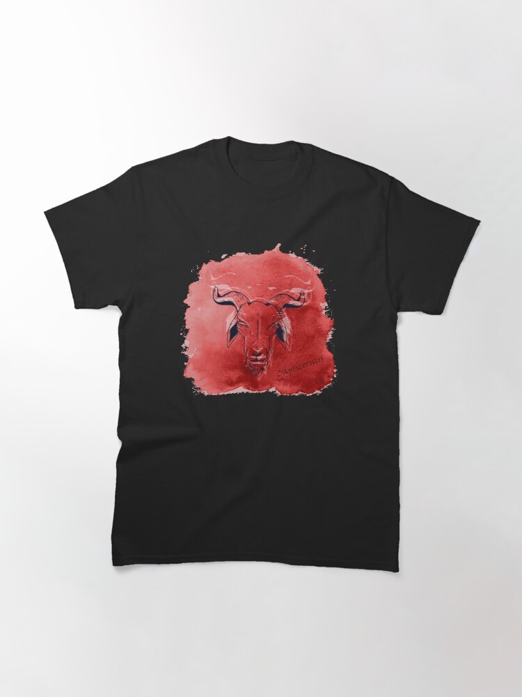 Thumbnail 3 von 7, Classic T-Shirt, Sternzeichen Steinbock designt und verkauft von Kobeko.