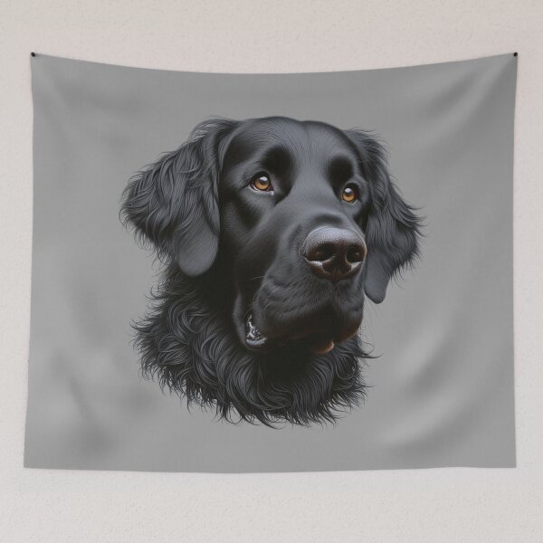 Artikelvorschau, Flat Coated Retriever schöner Kopf entworfen und verkauft von Saxbys.