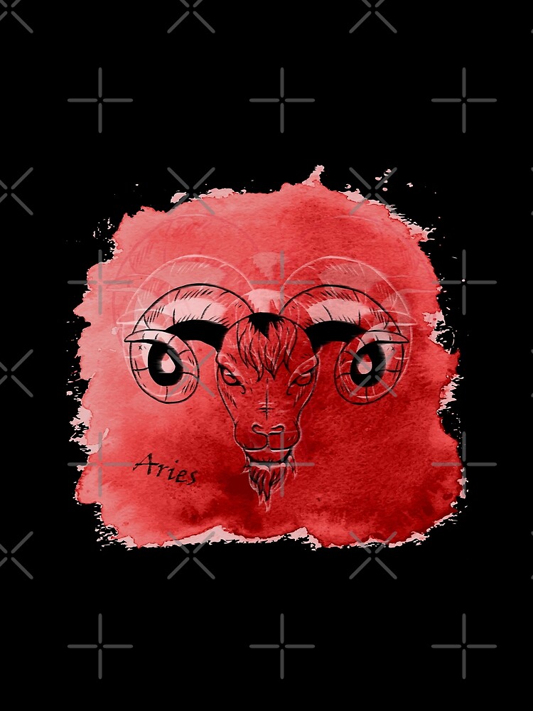 Thumbnail 5 von 5, Grafik T-Shirt, Sternzeichen Widder designt und verkauft von Kobeko.