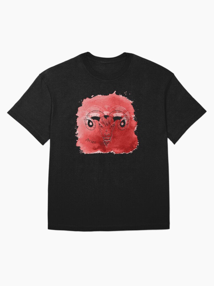 Thumbnail 3 von 7, Oversized T-Shirt, Sternzeichen Widder designt und verkauft von Kobeko.