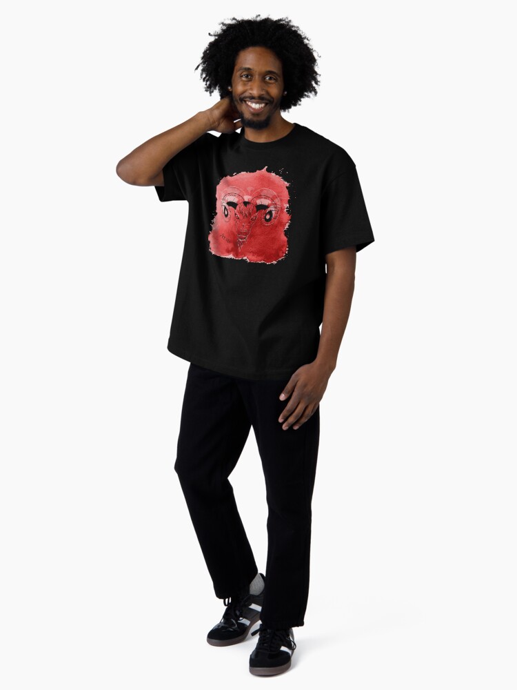 Thumbnail 4 von 7, Oversized T-Shirt, Sternzeichen Widder designt und verkauft von Kobeko.