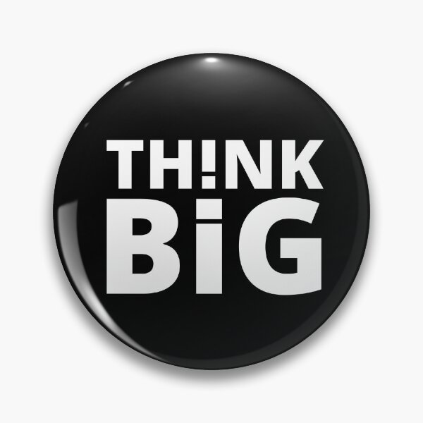 Item preview, Think Big positive quote white designed and sold by mysteriousquote.
