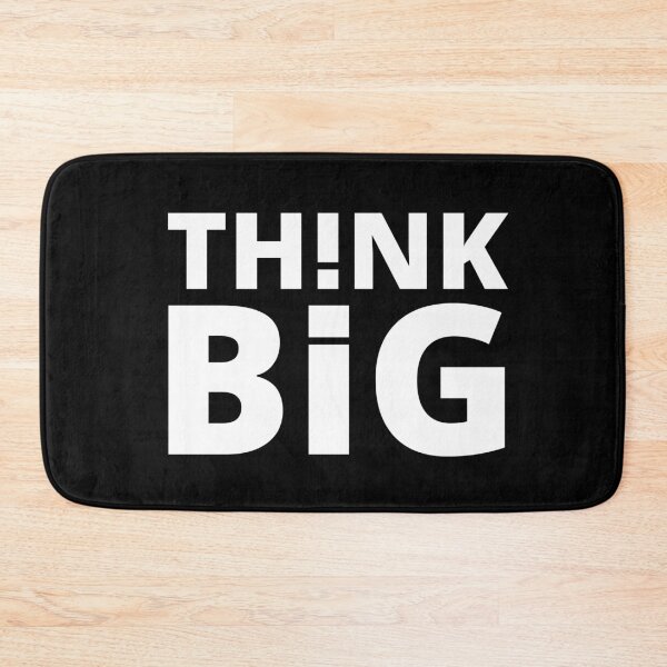 Item preview, Think Big positive quote white designed and sold by mysteriousquote.