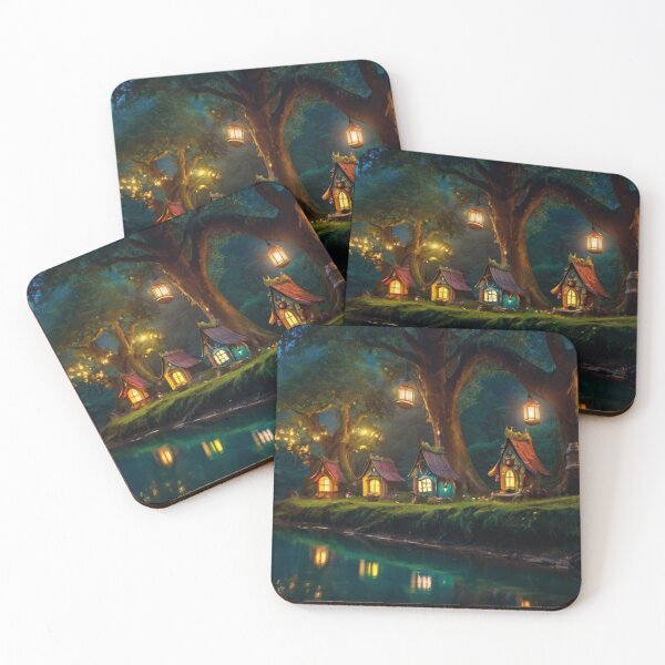 Item preview, Moonlit Haven by the Fairy Tale River designed and sold by BlareBlare.