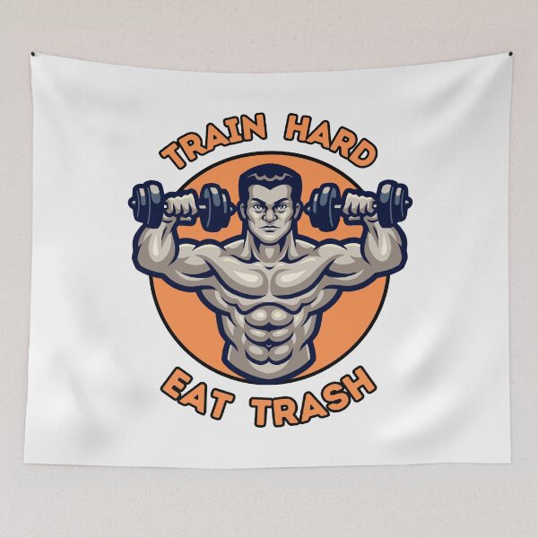 Item preview, Train Hard Eat Trash. designed and sold by Kumar-Artist.