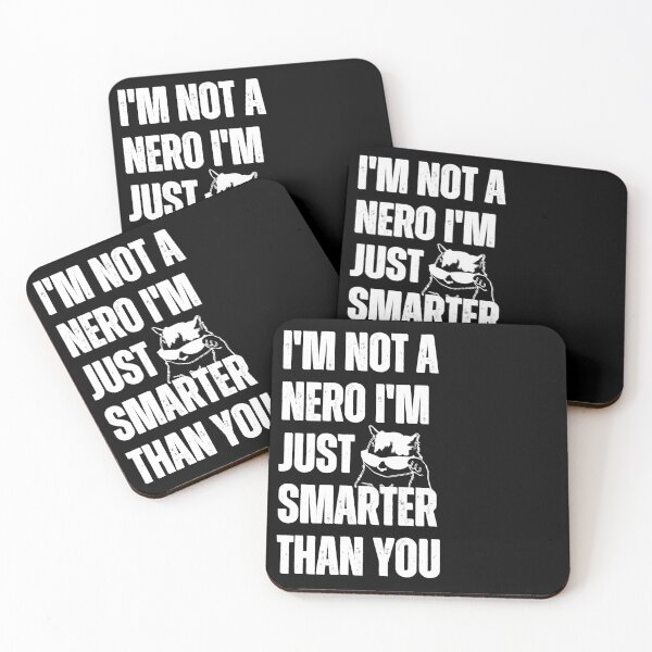 Item preview, Nerd Cat I'm Not a nero I'm just smarter than you nerd cat with glasses designed and sold by SlocifieShop.