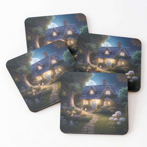 Item preview, 001 Magical Cottage Nested in a Tranquil Garden designed and sold by Alexis Art Collection.