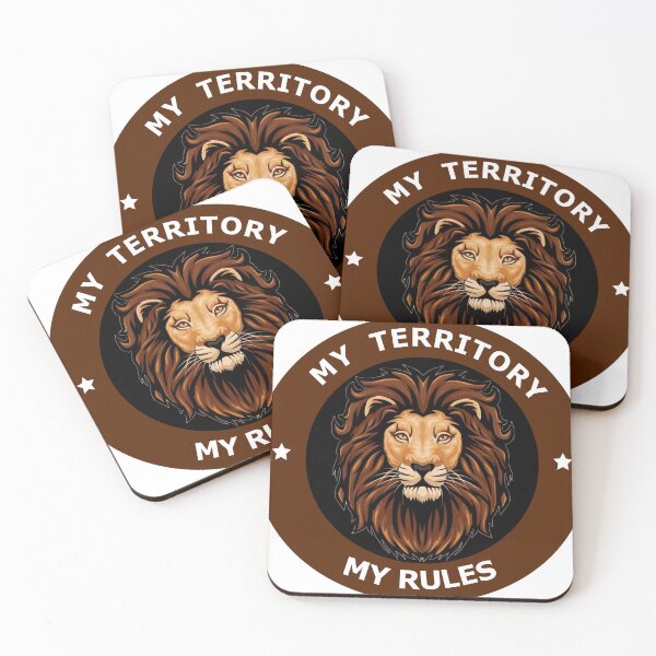 Item preview, MY RULES: LION ILLUSTRATED DESIGN designed and sold by PixieArtStudio.