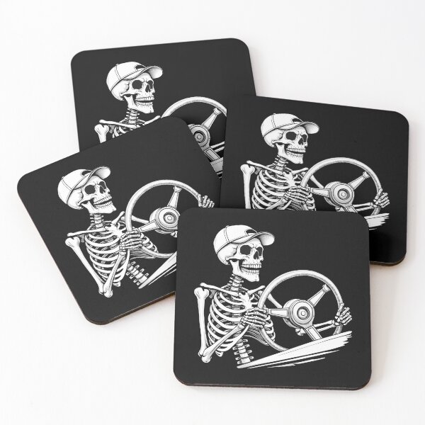 Item preview, Skeleton Truck Driver - Funny Big Trucking Trucker designed and sold by Blok45.