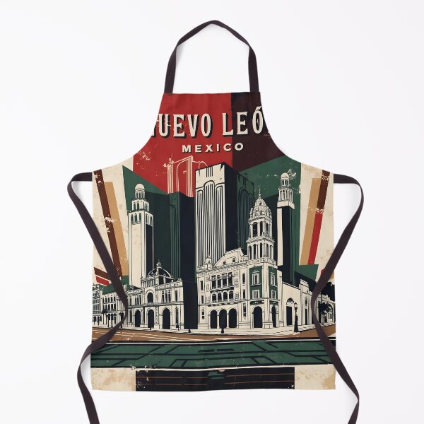 Item preview, Nuevo Leon Mexico 1950s Vintage Travel Tourism Poster designed and sold by TravelersGems.