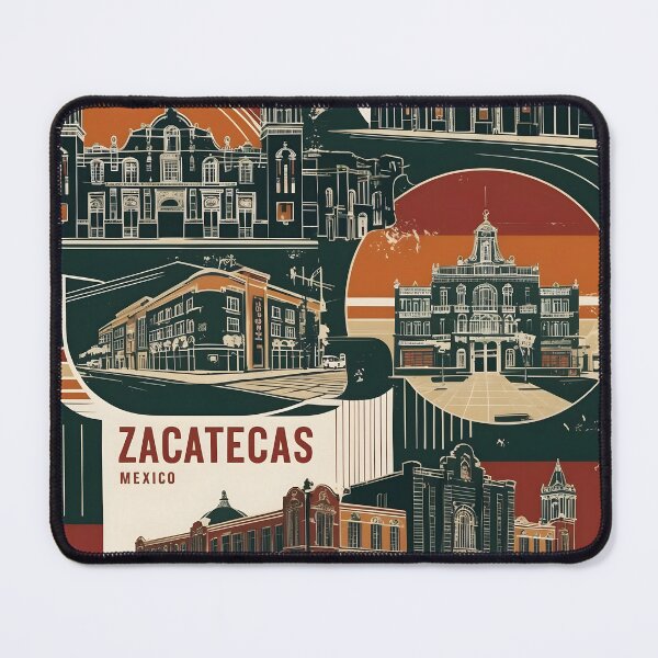 Item preview, Zacatecas Mexico 1950s Vintage Travel Tourism Poster designed and sold by TravelersGems.