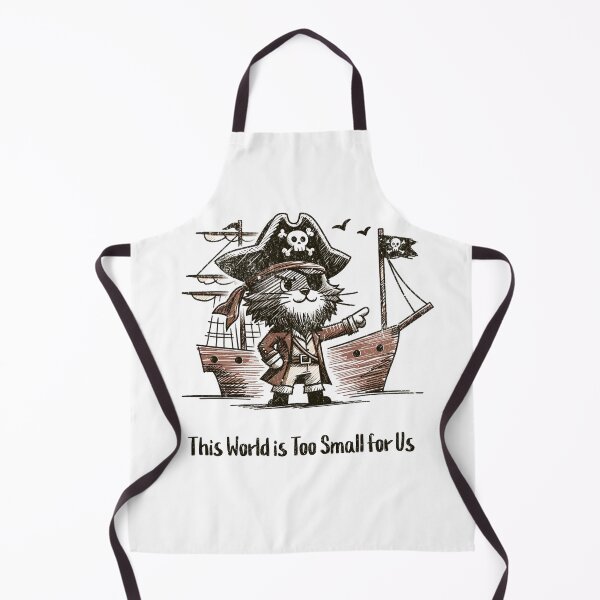Item preview, Pirate Cat - This world is too small for us Ship Design designed and sold by ClothingByLenni.