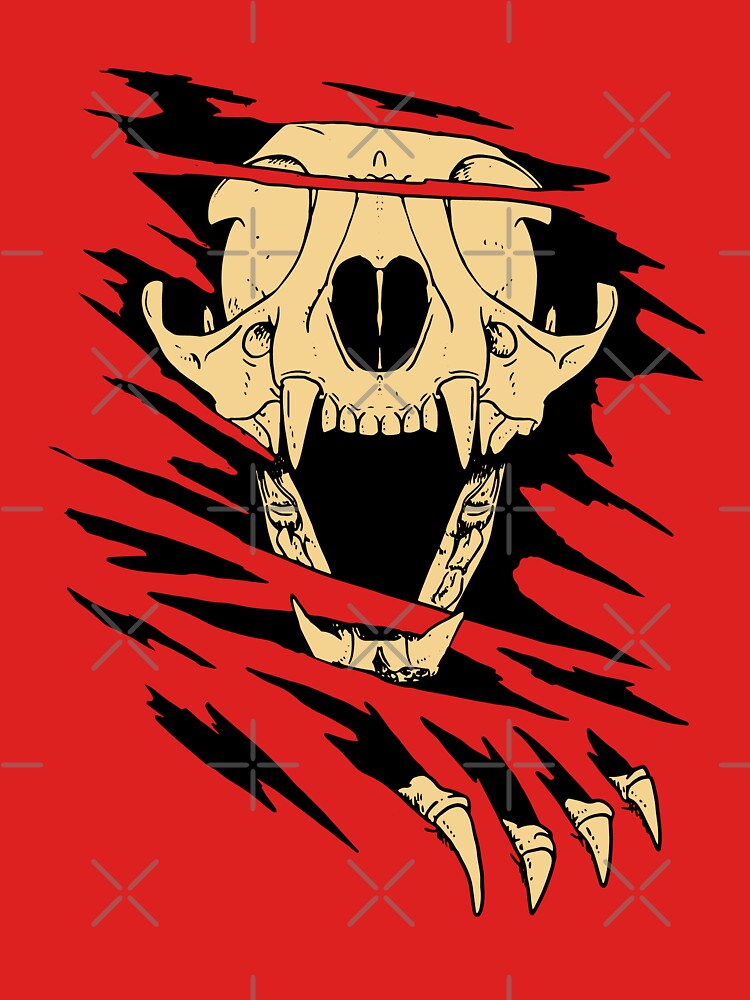 Thumbnail 7 von 7, Classic T-Shirt, Böse Katze designt und verkauft von Kobeko.
