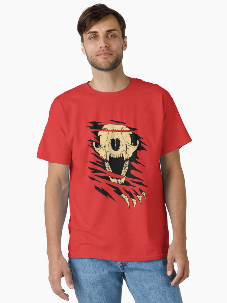 Thumbnail 2 von 7, Classic T-Shirt, Böse Katze designt und verkauft von Kobeko.